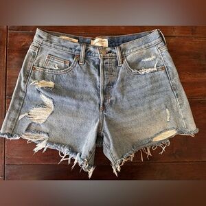 Universal Thread 90s Baggy Distressed Denim Shorts Women’s Size 4